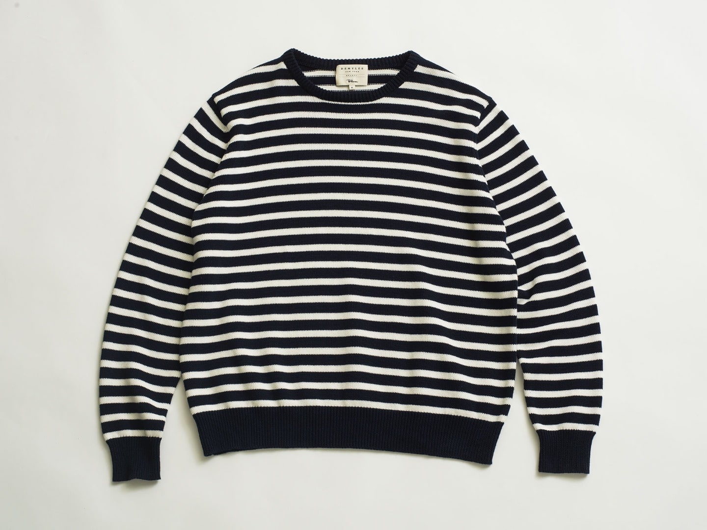 Solid Cotton Knit Pullover その2