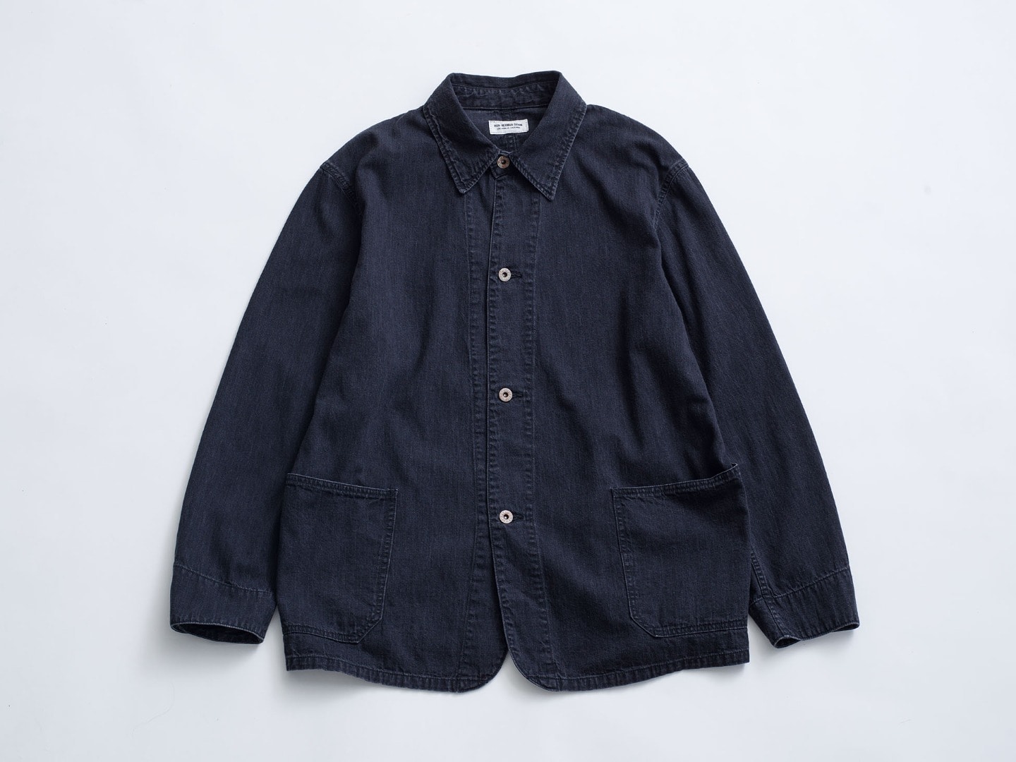 Black Denim Coverall Jacket