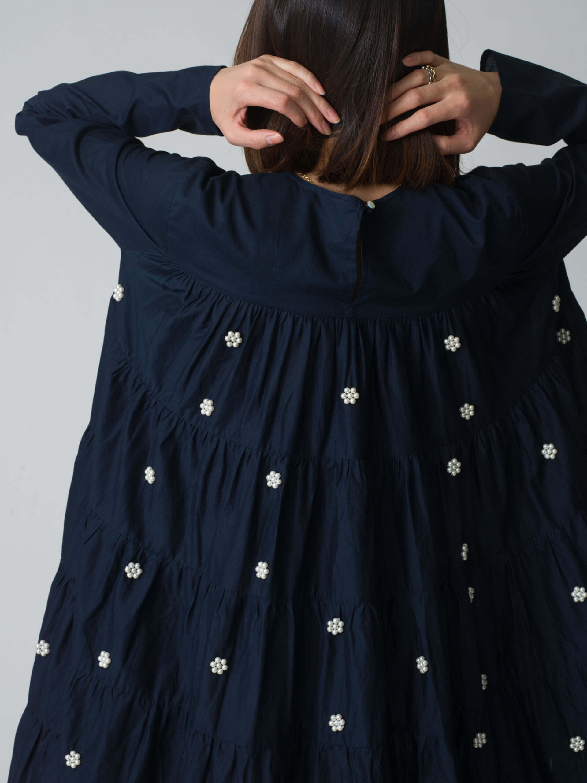 SOLIMAN with PEARL BEADS（Navy）1