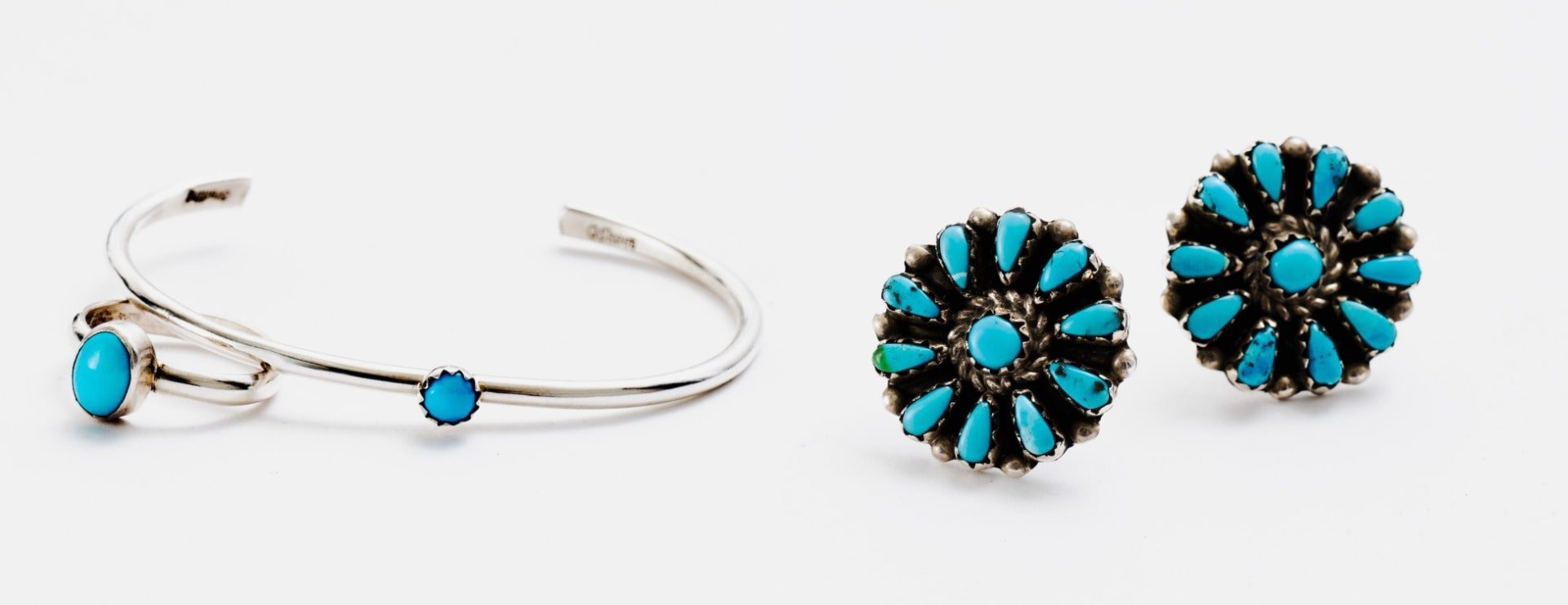 Turquoise,Silver Bracelet/Turquoise,Silver Ring
