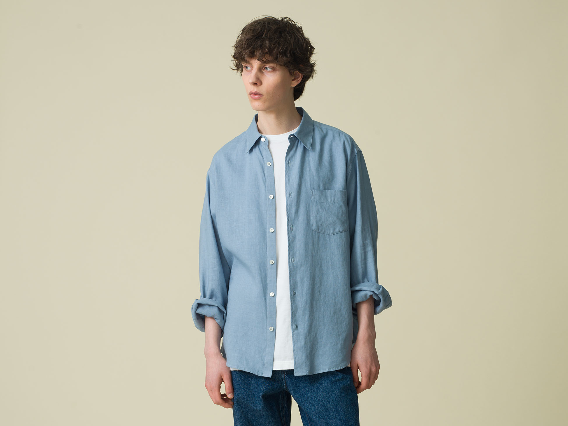 French Linen Canvas Shirt New Arrival