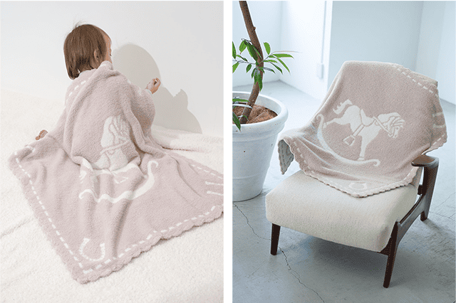 スカラップ レシービング ブランケット コージーシック