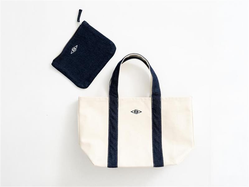 Ron Herman LIVING Denim Handle Canvas Tote (size : S) ￥17,600 Denim Pouch (size : M) ￥5,500