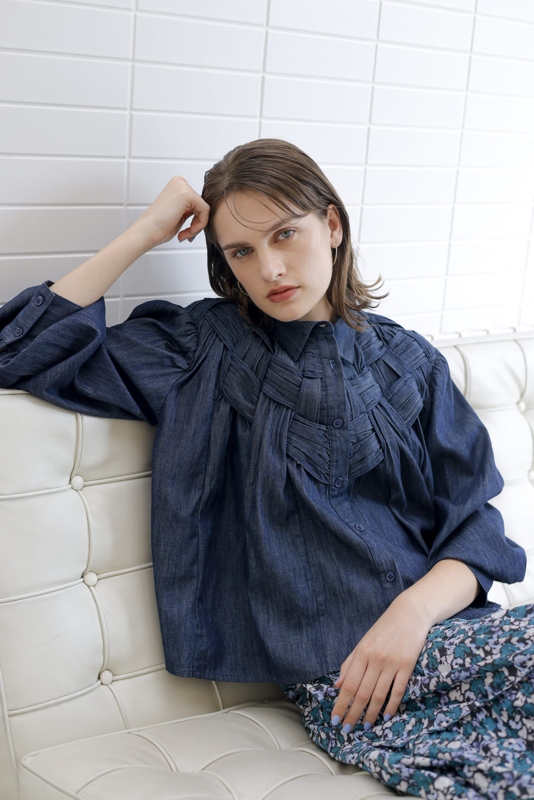 GEORGICA DENIM SHIRTS/HANA PRINT SKIRT