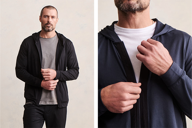 メンズ ジップアップ フーディー バターシック