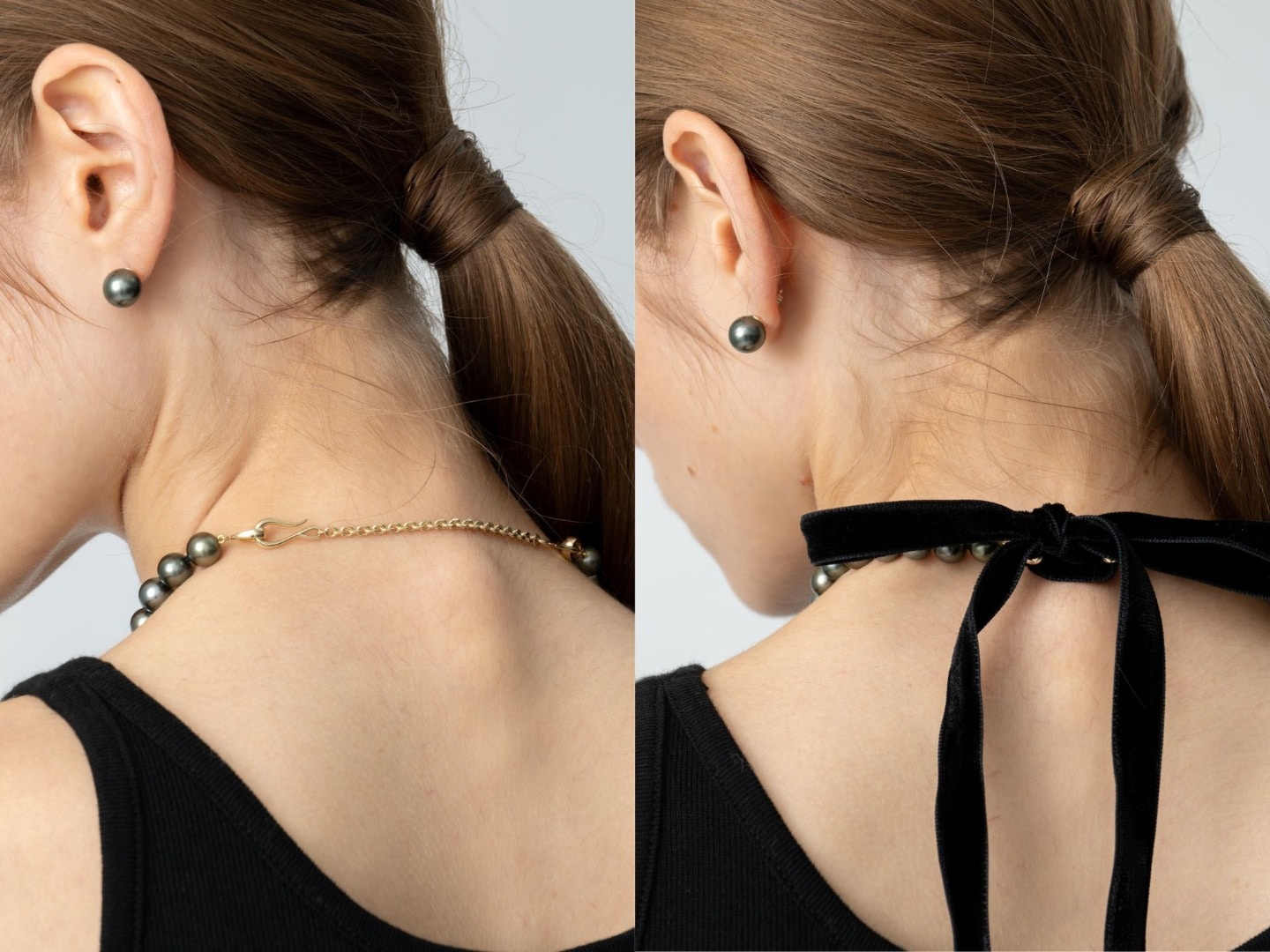 Black Jewelry Collection at Ron Herman_Ribbon & chain, 2-way styling_3