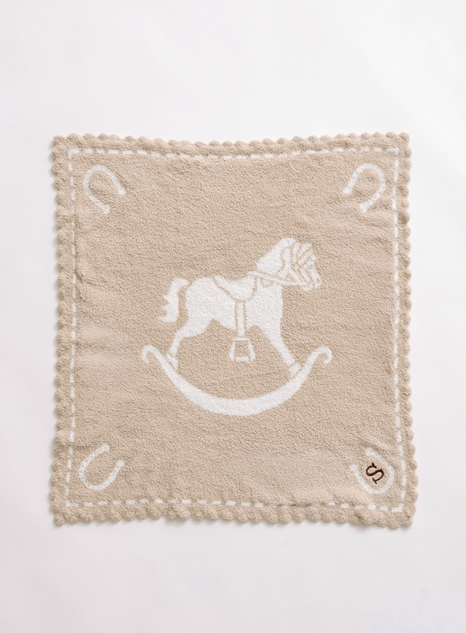 ＜予約＞ 【イニシャル刺繍】 スカラップ レシービング ブランケット コージーシック ¥16,500(税込)