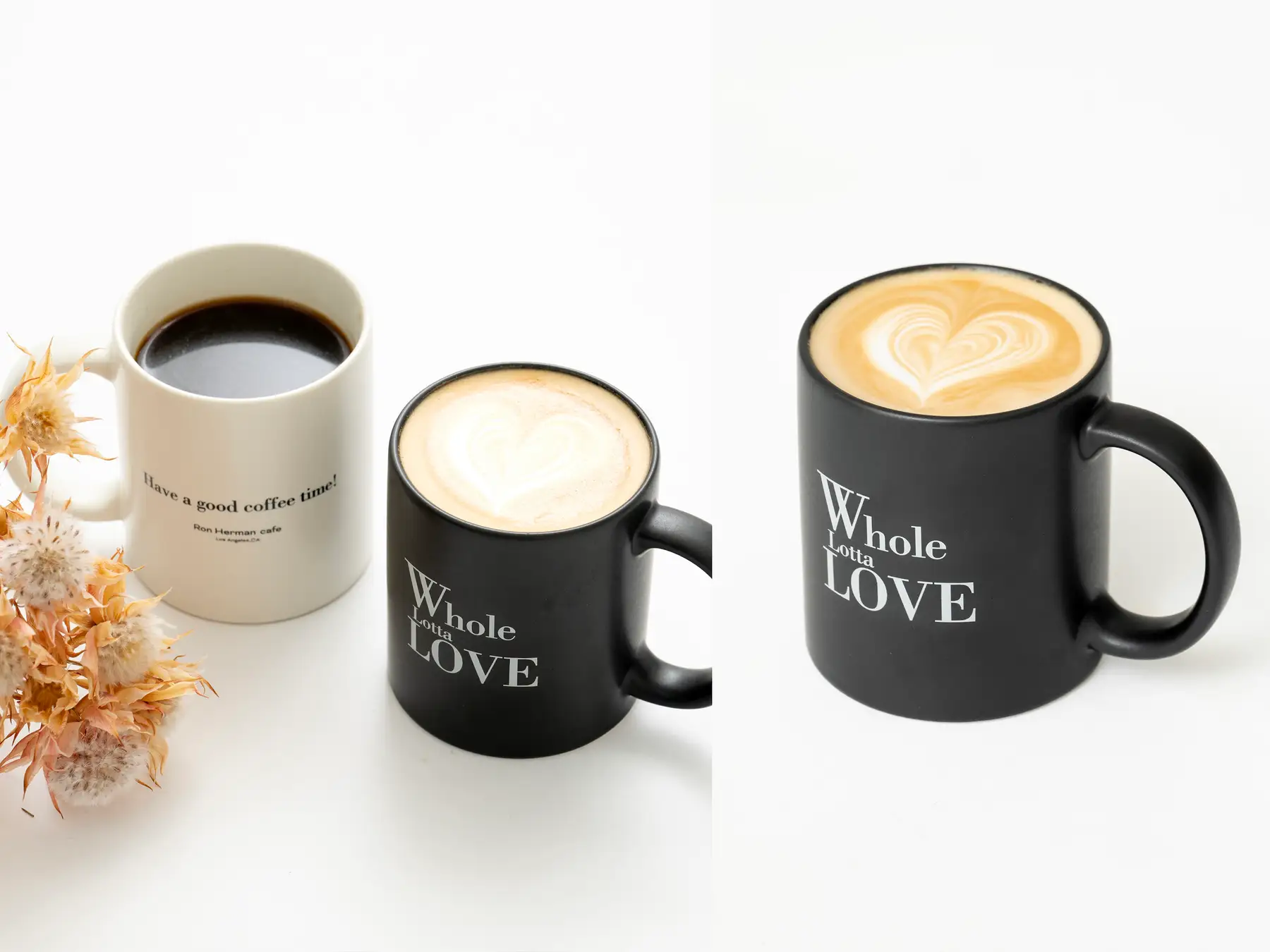 マグカップ Color Ivory/Black_ロンハーマン カフェより、秋冬の暮らしを豊かに彩るライフスタイルアイテムが登場_3