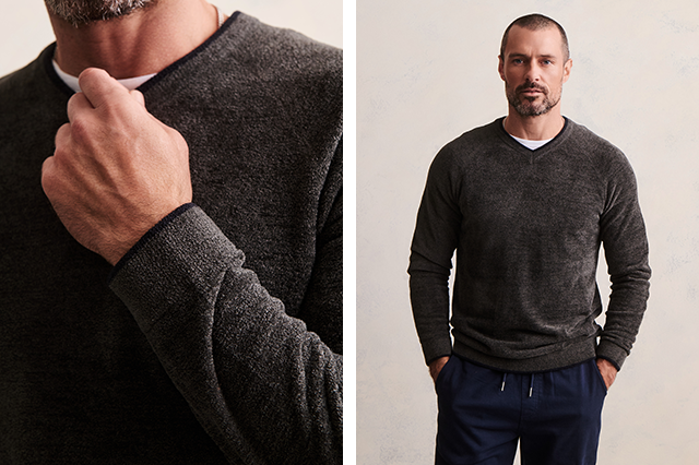 メンズ Vネック プルオーバー コージーシックウルトラライト_＜MENS・WOMENS新作＞今の気分にちょうどいいアイテム_3