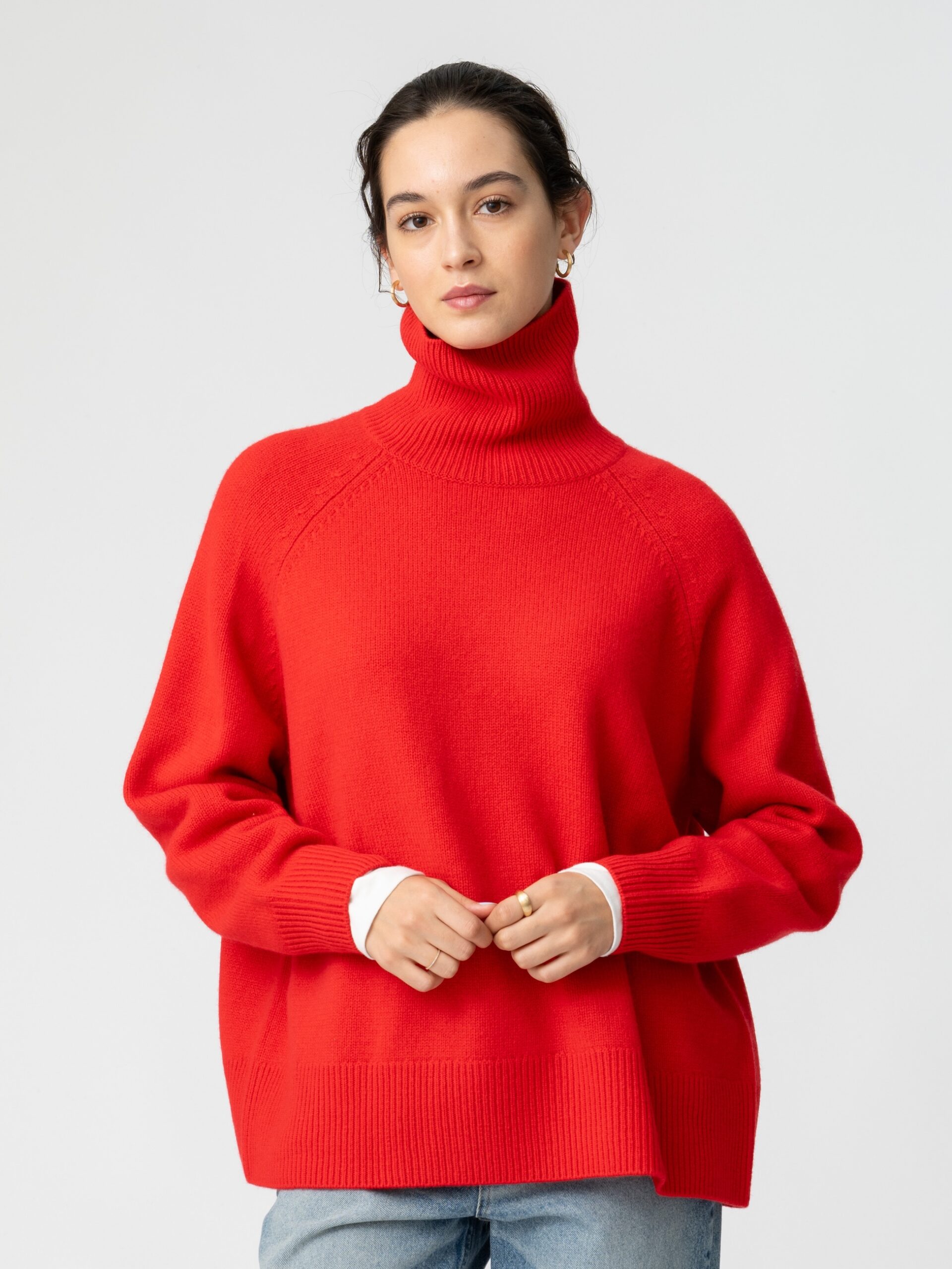 ウールカシミアミドルゲージニットタートルネック_エブールとの2025FW別注コレクションの第二弾が11月1日(土)と11月15日(土)の2日間、ロンハーマン各店とオンラインストアにて登場。_7