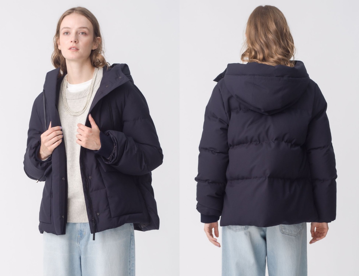 新型のダウンコート