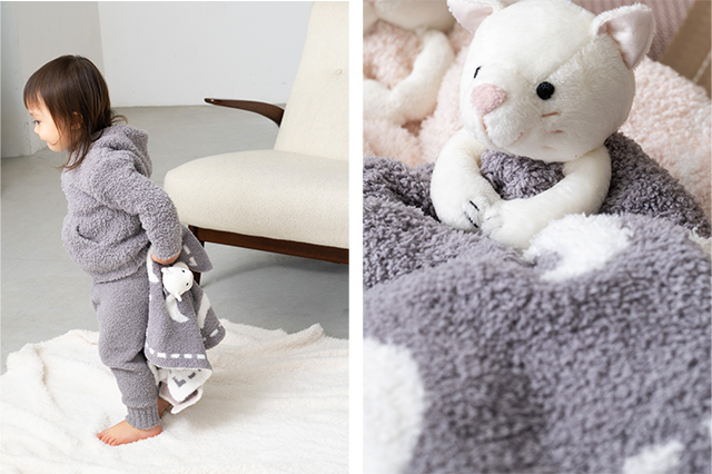 ＜予約＞【イニシャル刺繍】【日本限定】パピー キトゥン ブランケットバディ コージーシック_【開催中】イニシャル刺繍入りで、特別な一枚に_5