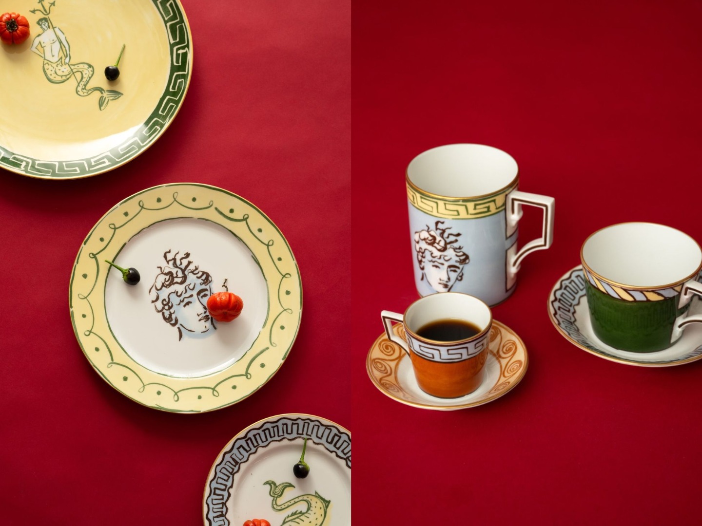 GINORI 1735_plate / set of 4 coasters / round box / bowl / mug / cup&saucer / teacup&saucer_Ron Herman Living 2025 Holiday Collection_4