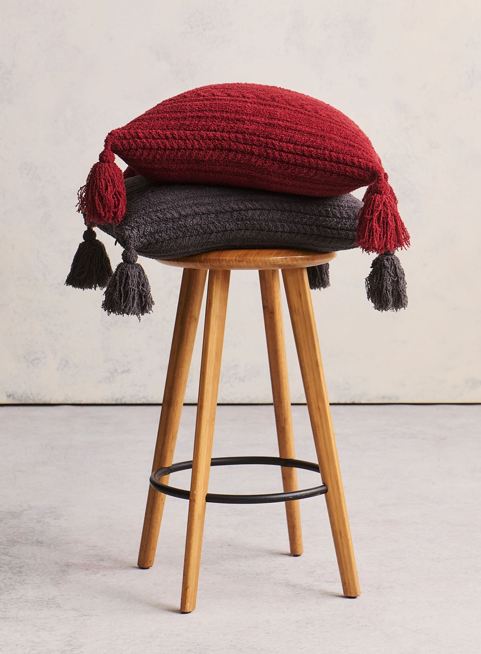 ケーブル タッセル付き ピロー コージーシック