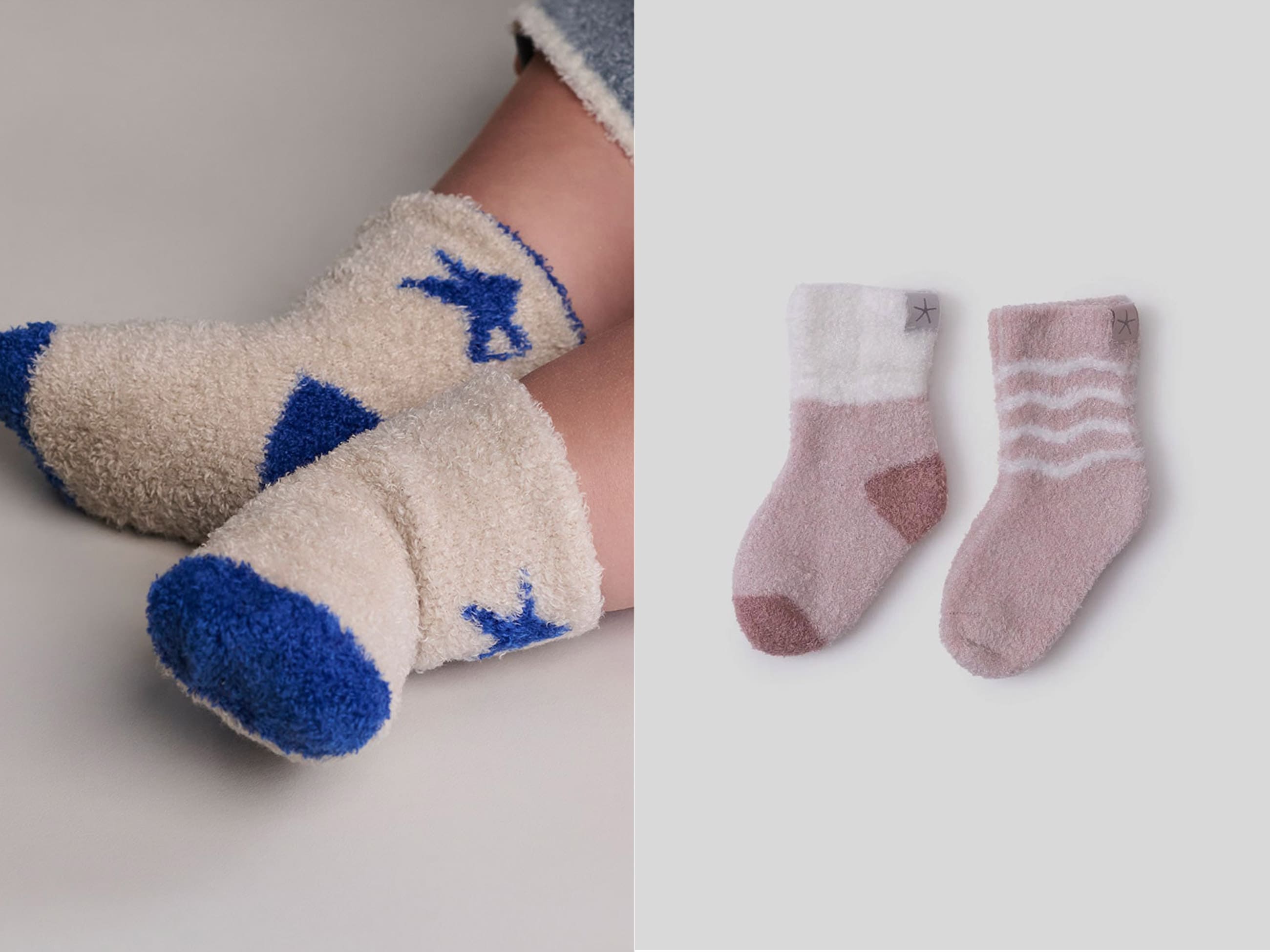 ＜セット＞ベビー コスモ ソックス コージーシックライト/＜セット＞ベビー ソックス ボーダー柄 コージーシックライト