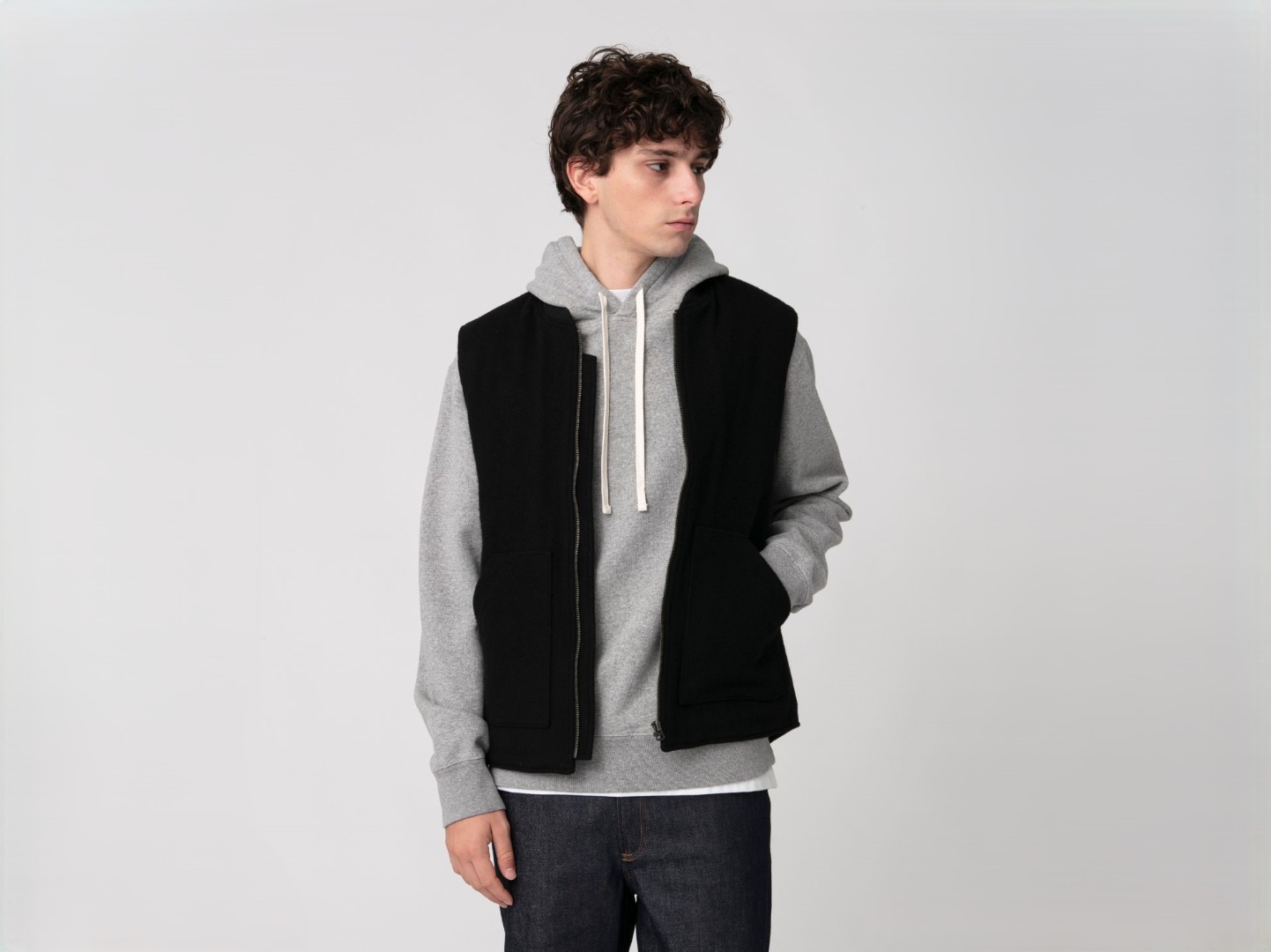 Recycled Wool Work Vest_Ron Herman California Recycled Wool Series New Arrival_6