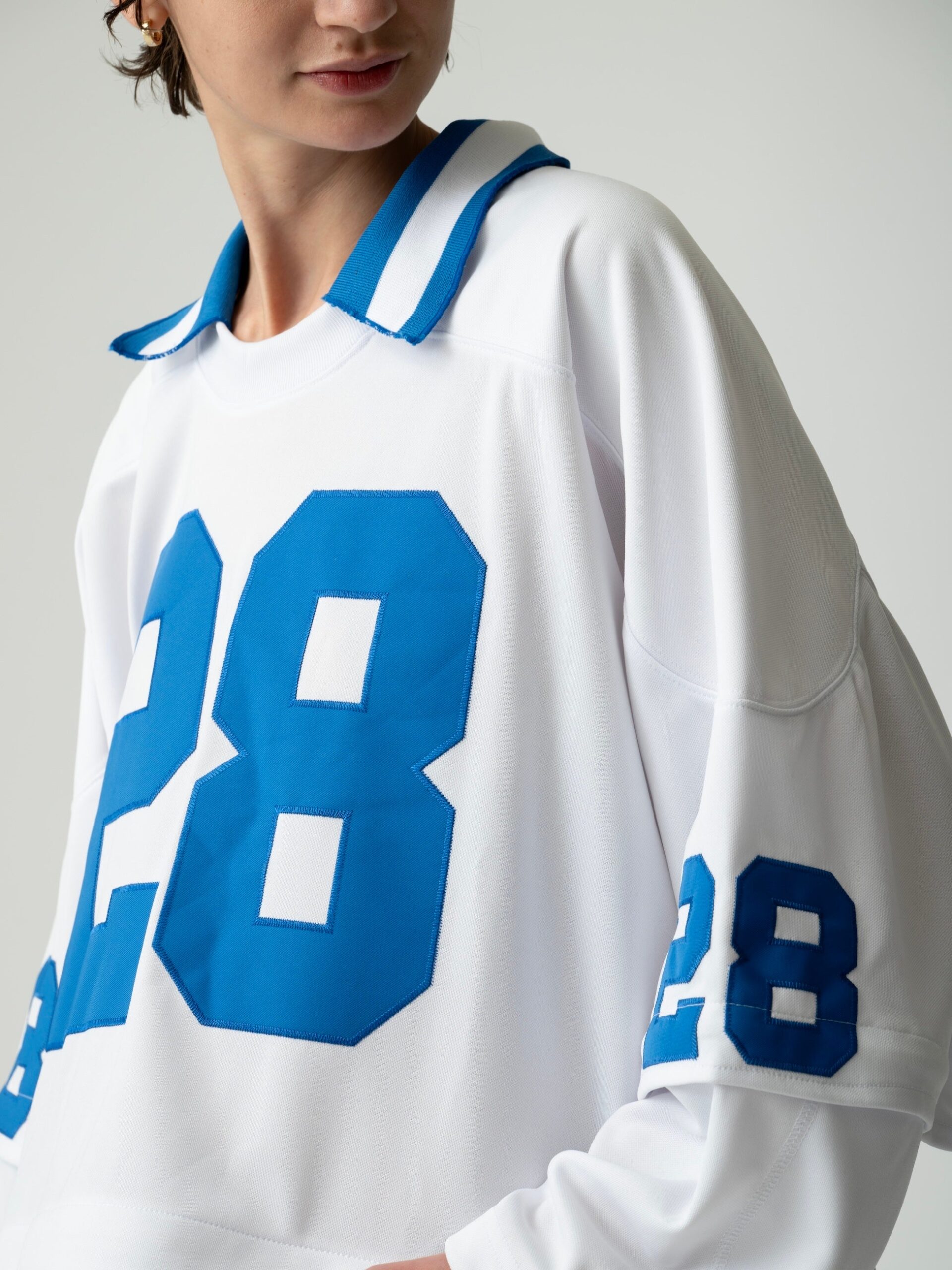 separate sleeve&hem jersey top_1