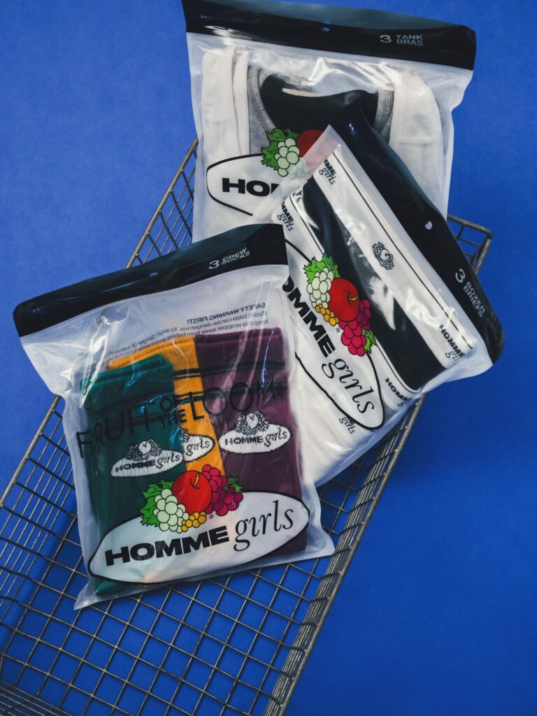 【HOMMEGIRLS × Fruit of the Loom】Crewneck Sweat Shirt_Baby Tee with Double Logo_Boxer Sweat Pants_2026 Pre Spring & Summer Collection New Release_7