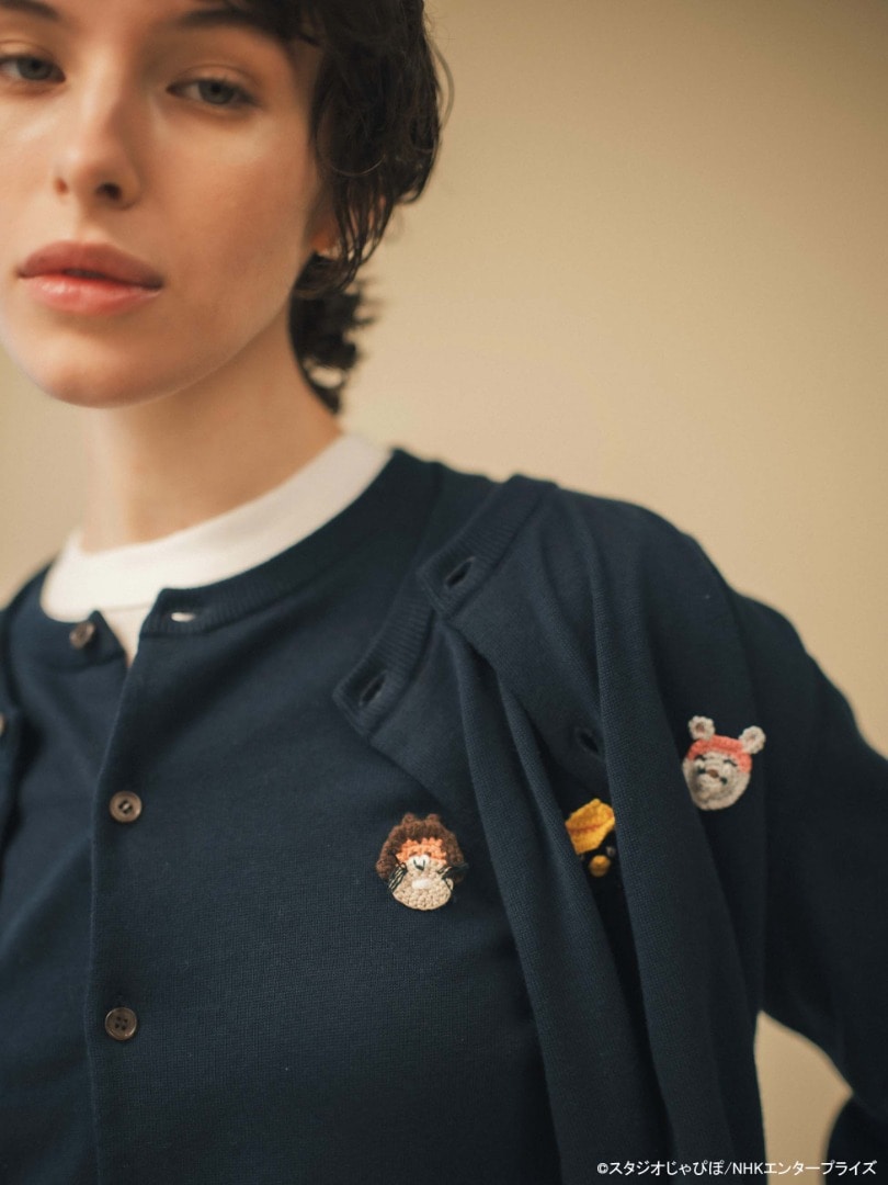 pillings × にこにこ、ぷん Collaboration Cotton Cardigan_2