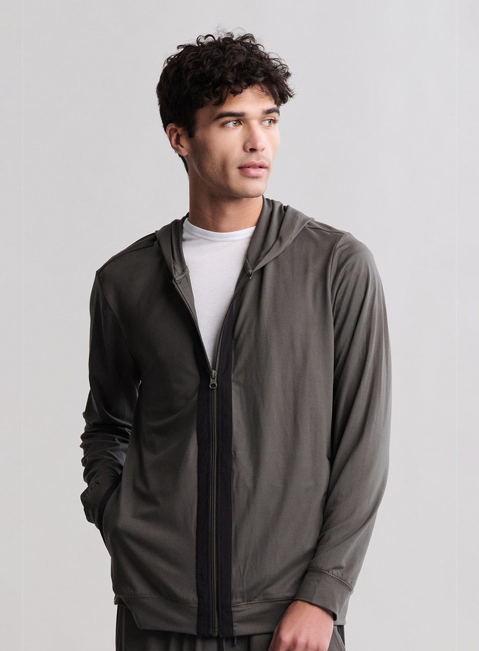 メンズ ジップアップ フーディー バターシック