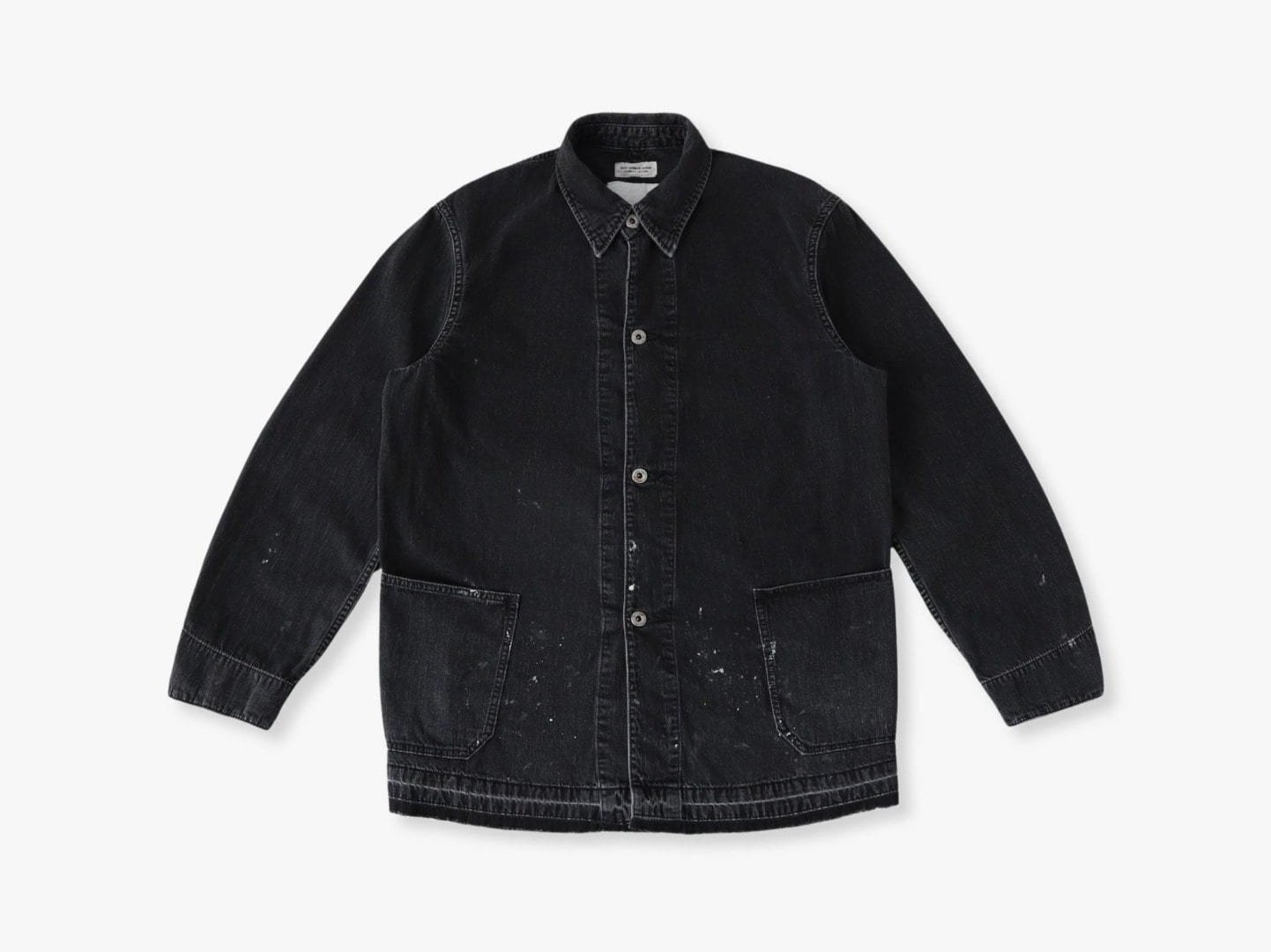 Drip Black Denim Covered Jacket
