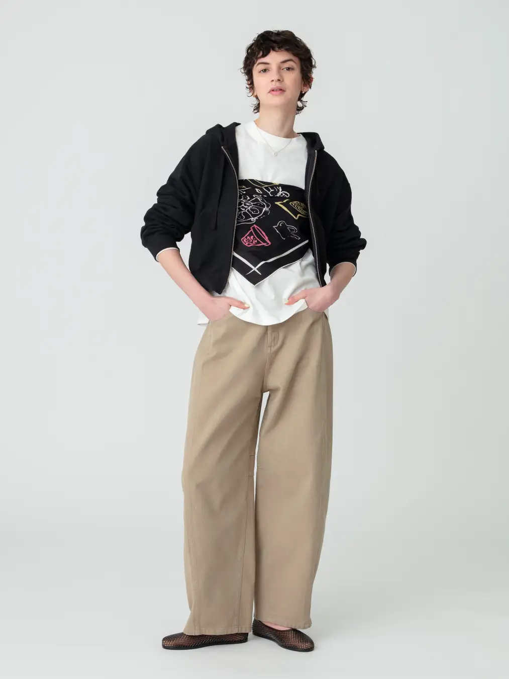 WEDNESDAY_ダブルジップフーディー / BLACK_【Champion for RHC】Championとのコラボ企画よりダブルジップフーディが登場。RHC womenおすすめの1WEEK STYLINGをお届け！_5