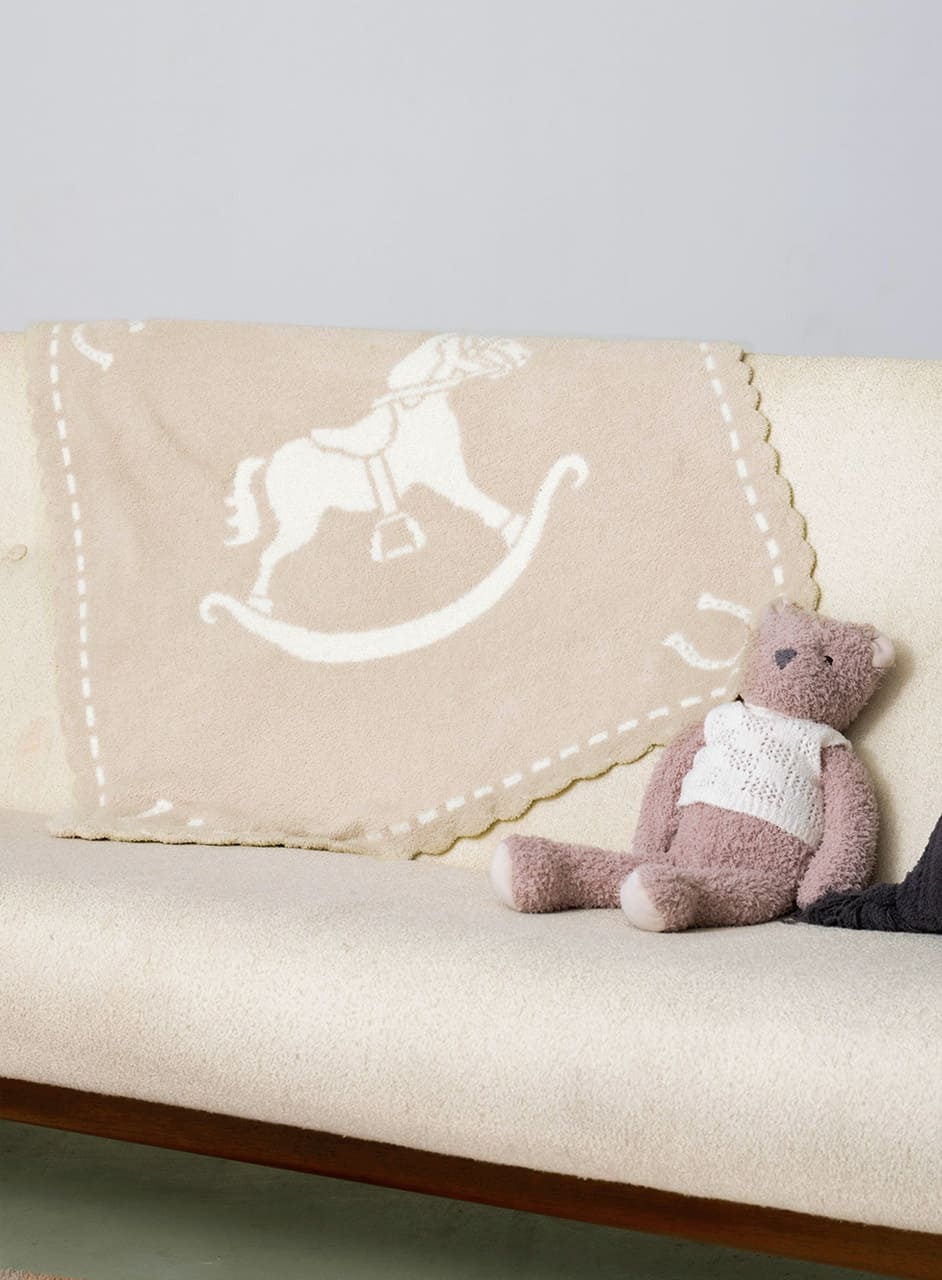 幸運の木馬ブランケット