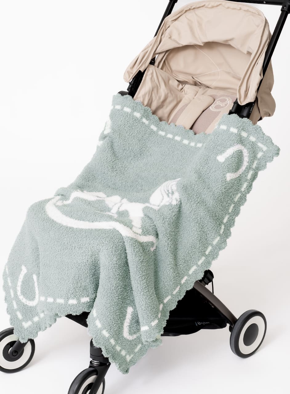 【日本別注カラー】スカラップ レシービング ブランケット コージーシック