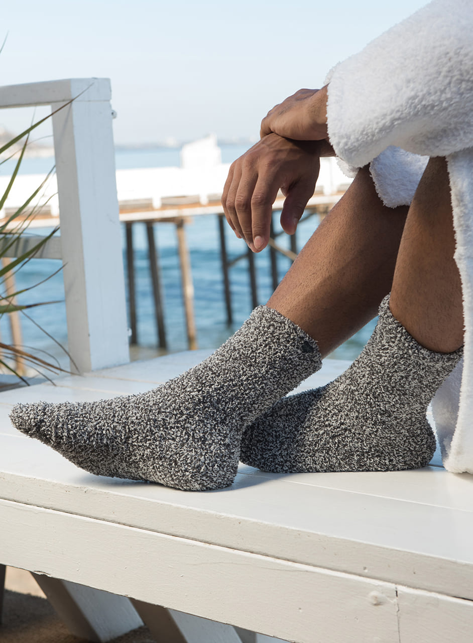 メンズ ヘザー ソックス コージーシック