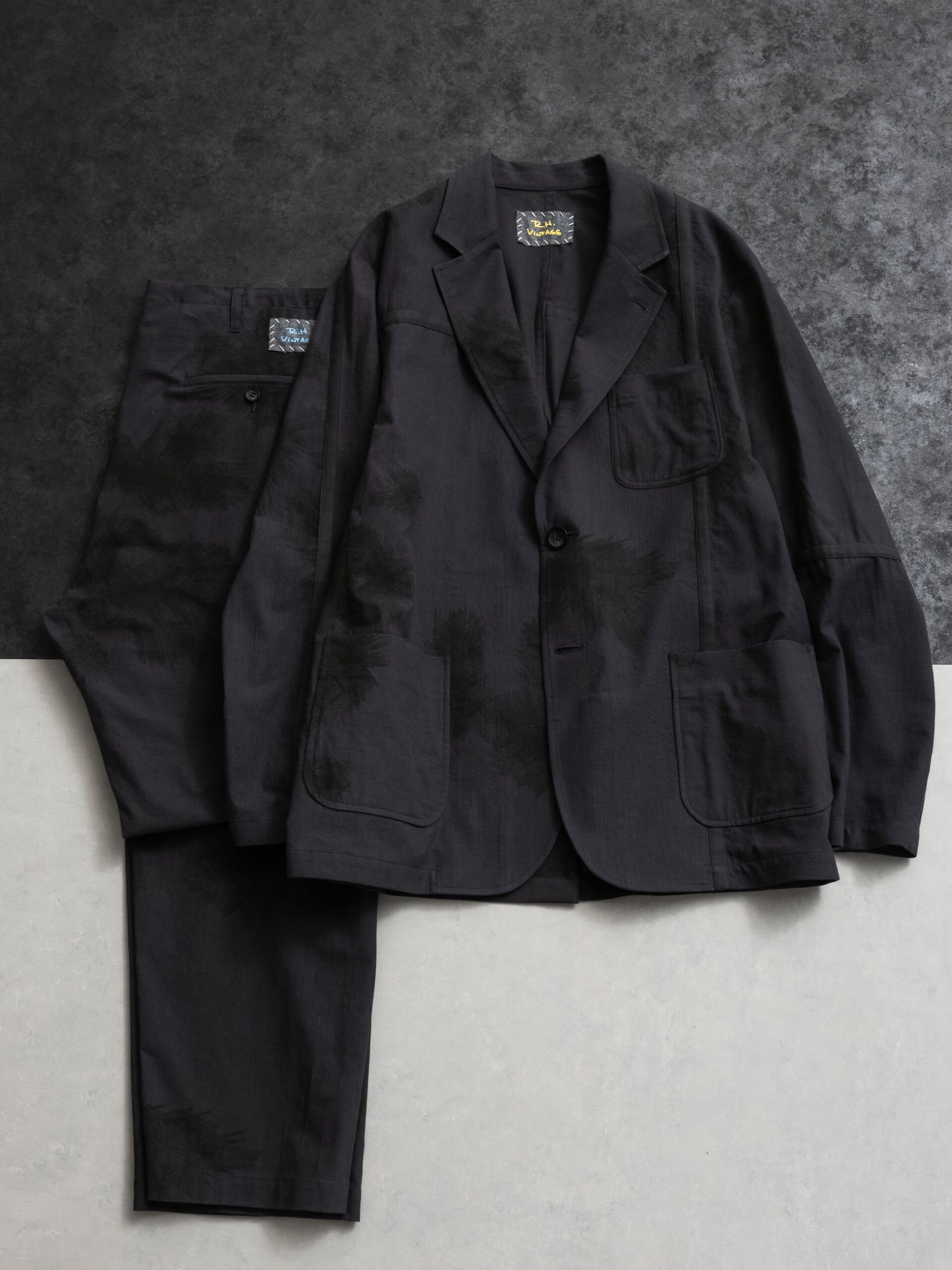 Snow Camo Jacket / Charcoal Gray, Snow Camo Easy Pants / Charcoal Gray