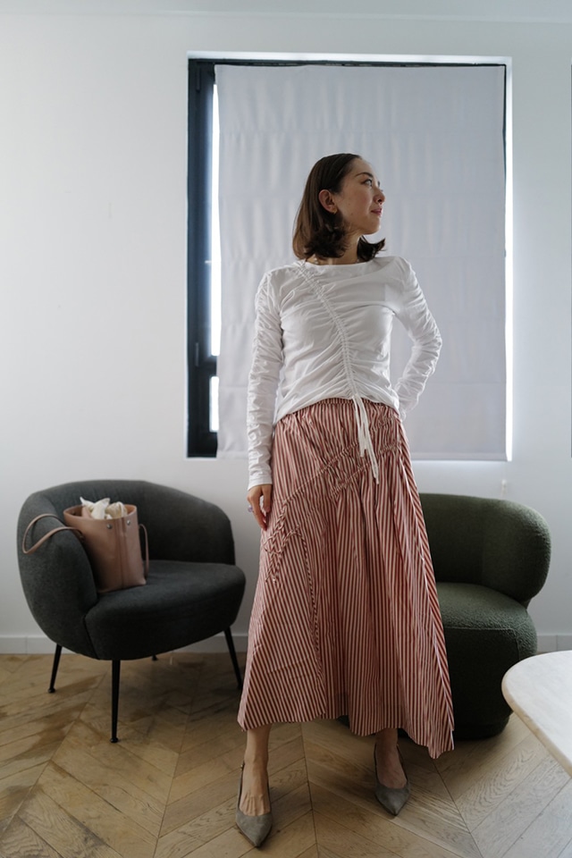 SABINE STRIPE SKIRT_1