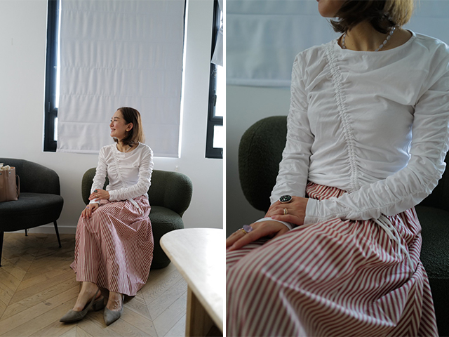 SABINE STRIPE SKIRT_2