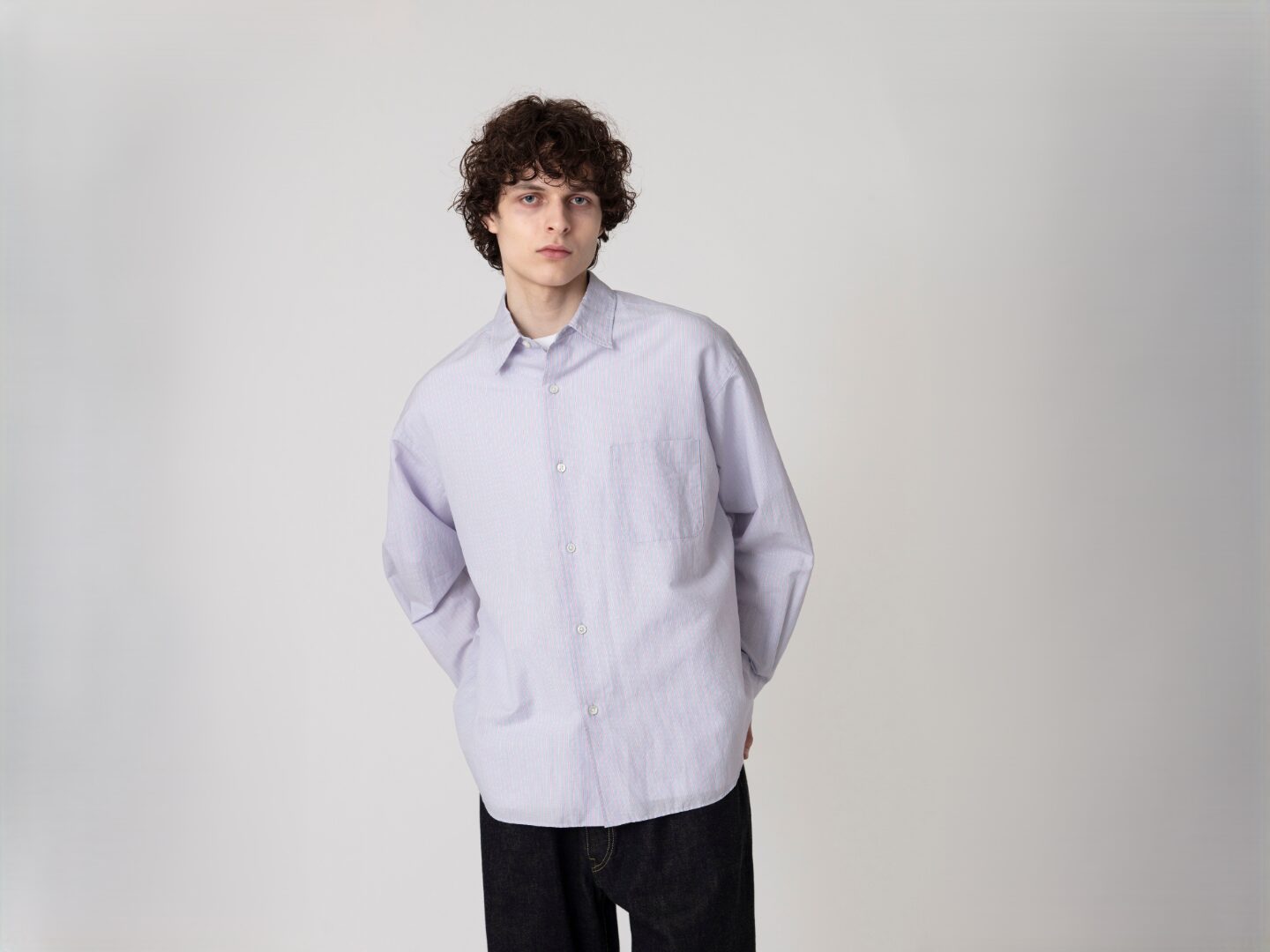 ALBINI Linen Broad Shirts（Sax）