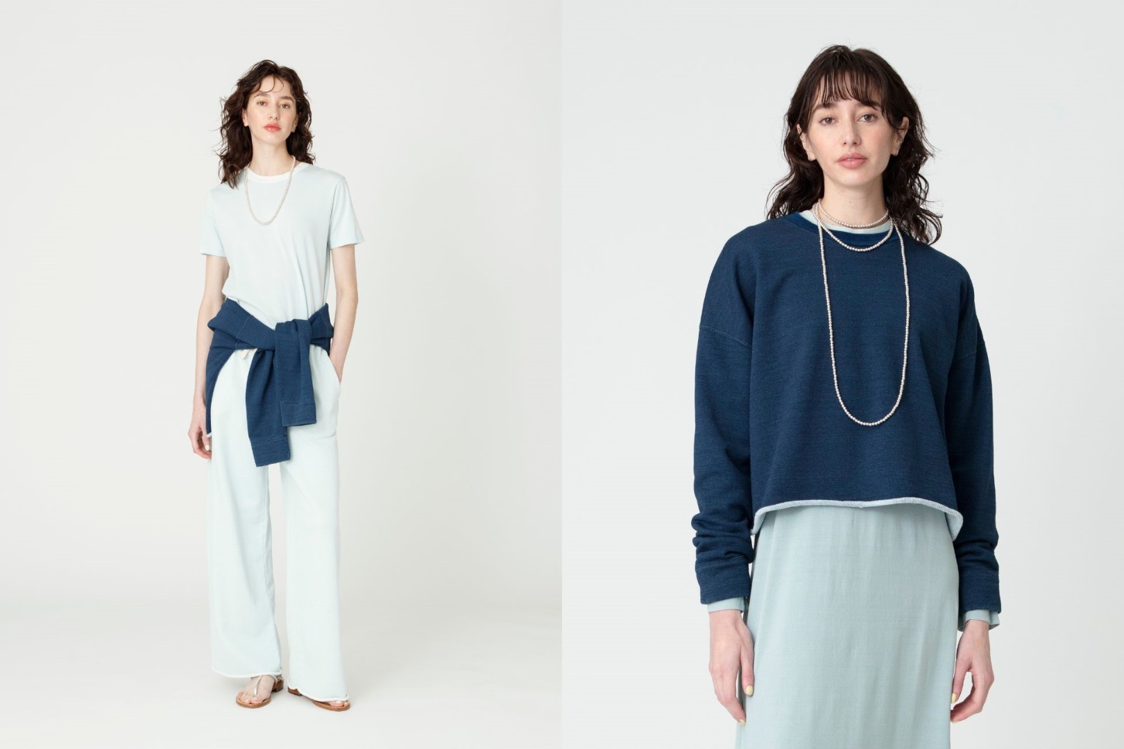 インディゴの濃淡を楽しむスタイリング