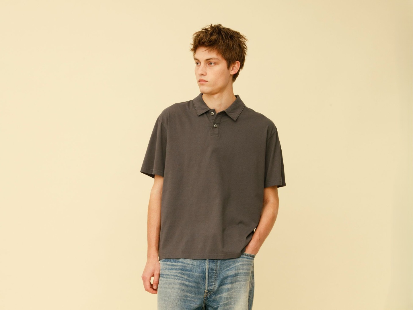 サステナブルコットン ポロシャツ1