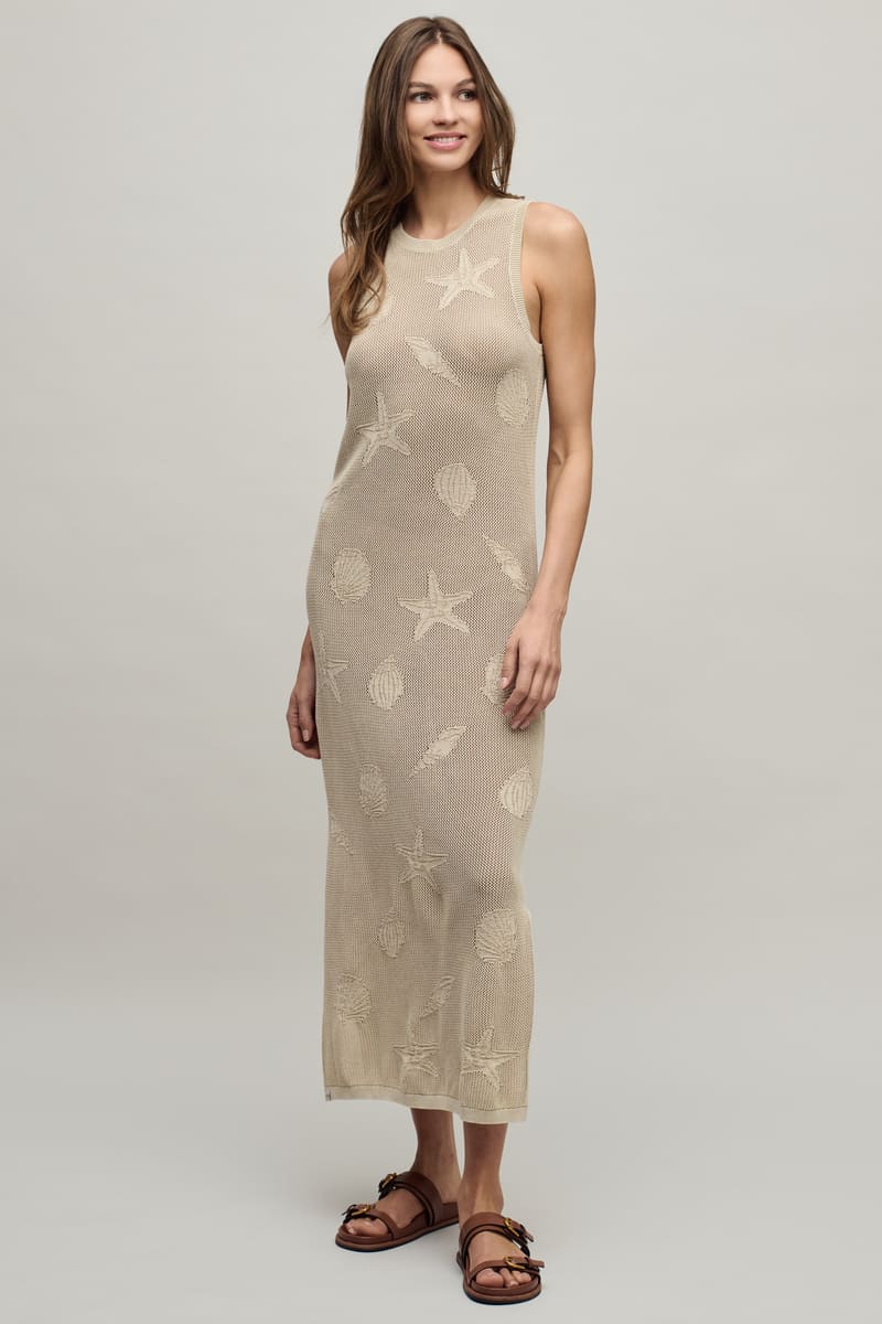 サンブリーチ シェルモチーフ クルー ミディドレス_1