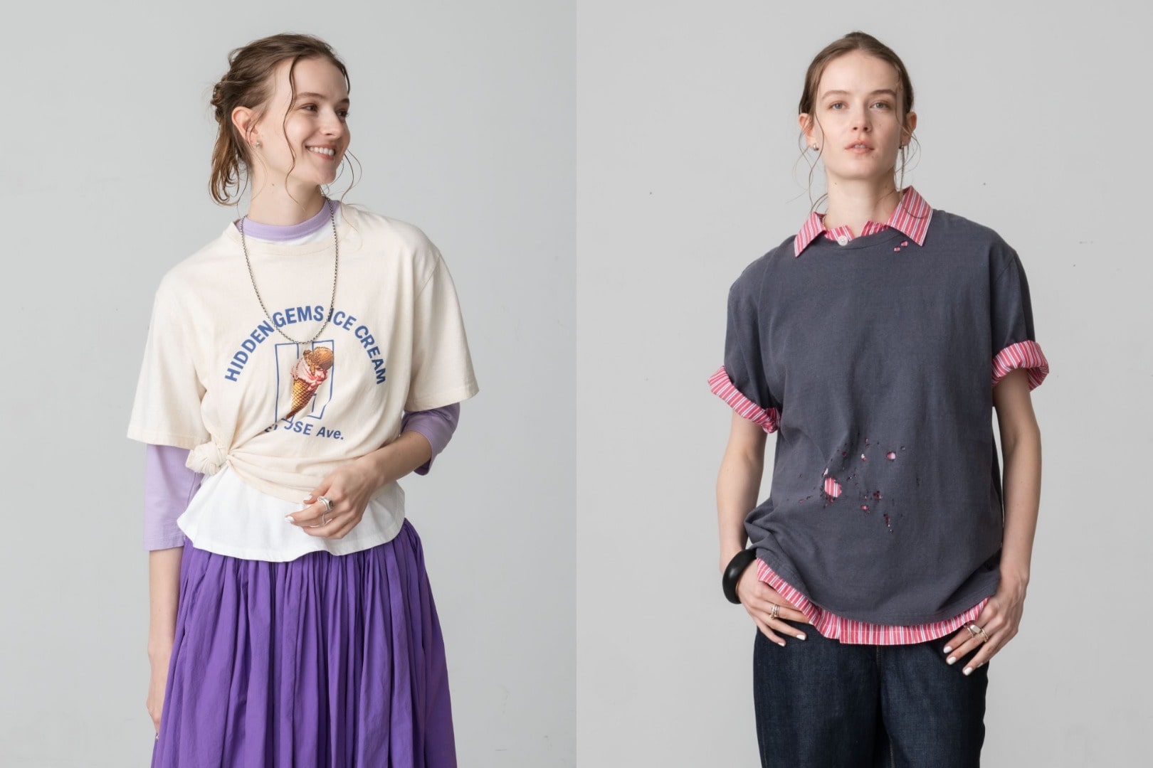 Print Tee / Raglan Tee / Distressed Tee