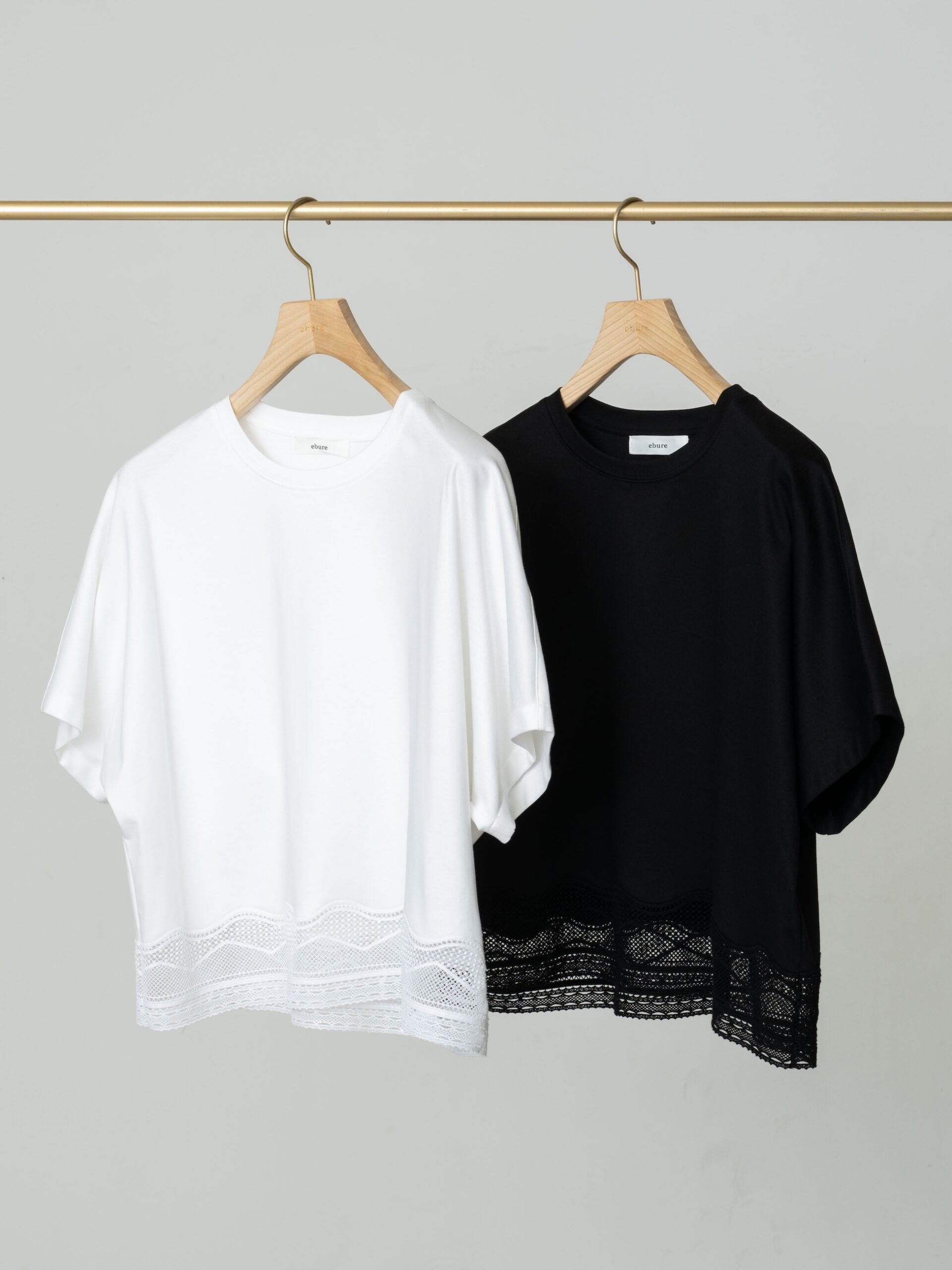 インコンバージョンレース　デザインヘムカットソー_1