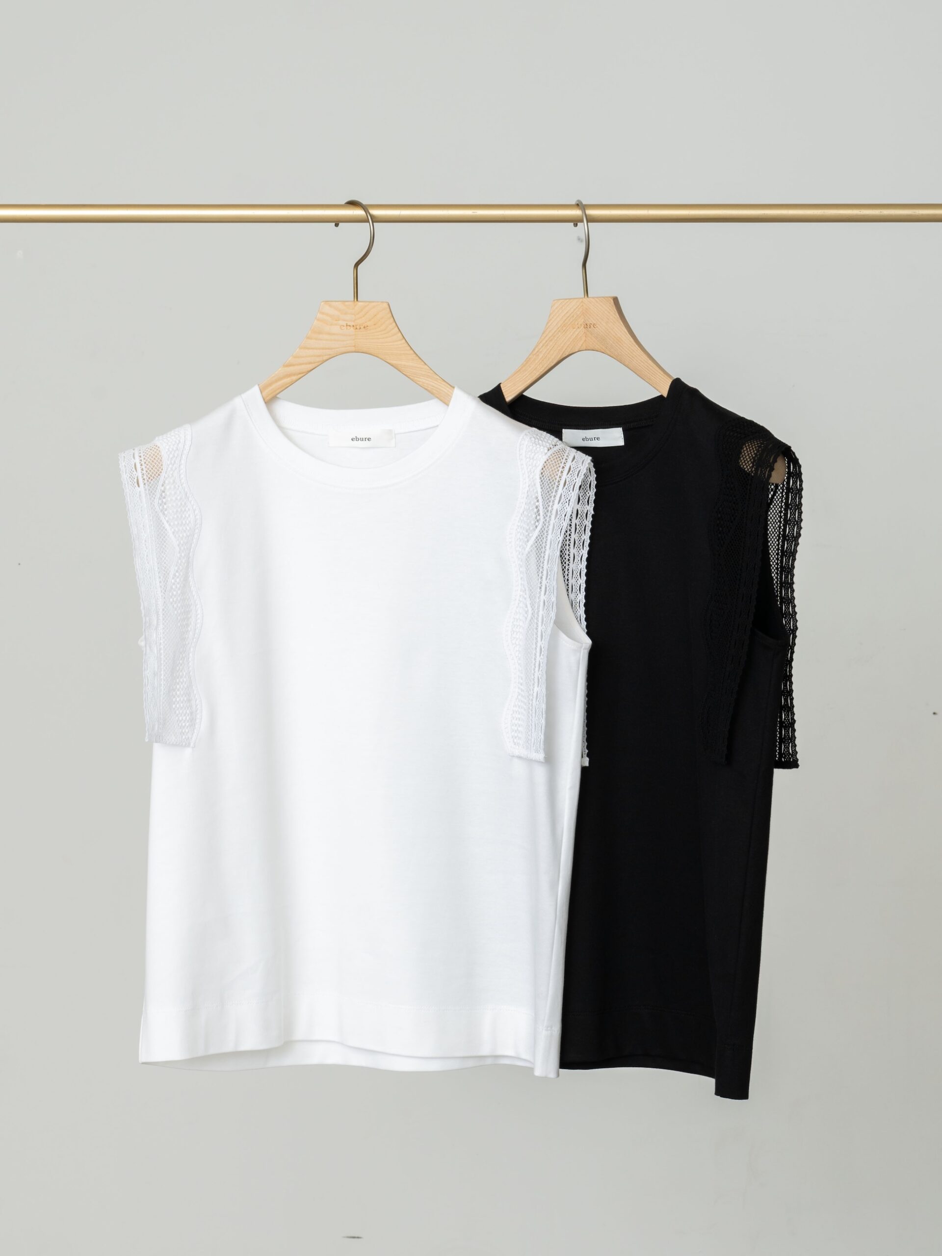 インコンバージョンレース　デザインスリーブカットソー_1