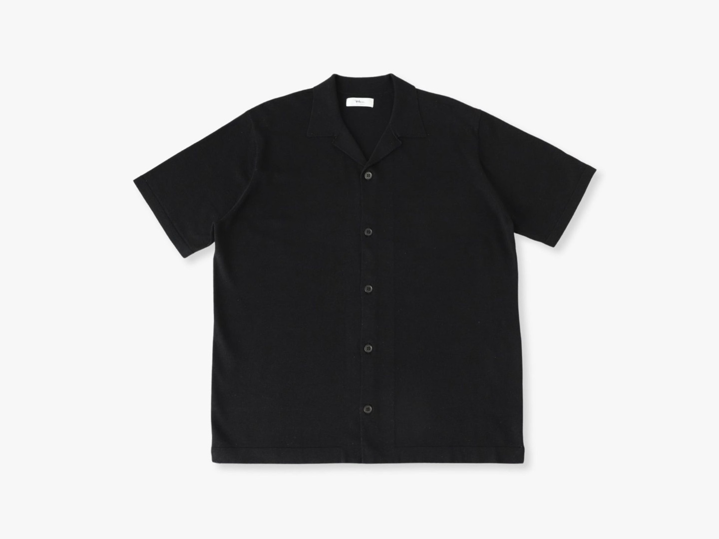 Silk Knit Shirts / Black