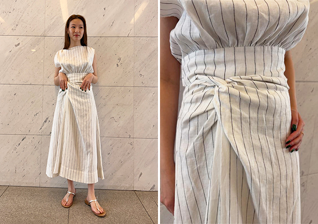 SHAAN STRIPE TOP/MEHAR STRIPE SKIRT