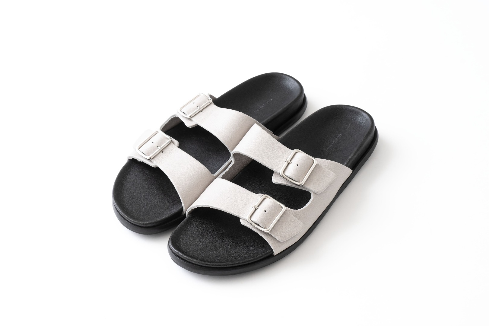 DI TOSCANA For Ron Herman Washed Vegetable Tanned Leather Sandal 　　　 Color : Gray
