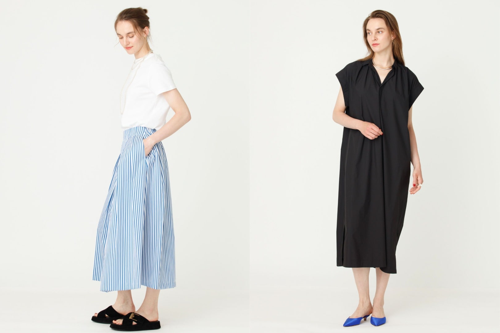 Maxi Skirt / Skipper Shirt Dress