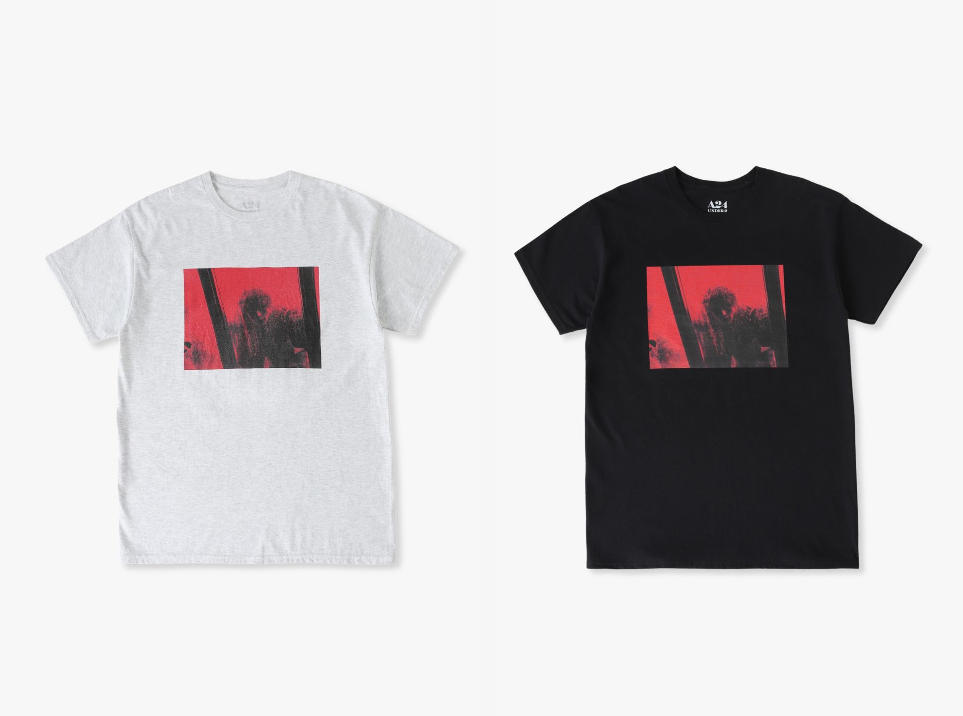 A24×UNDER R　T-Shirt black & white