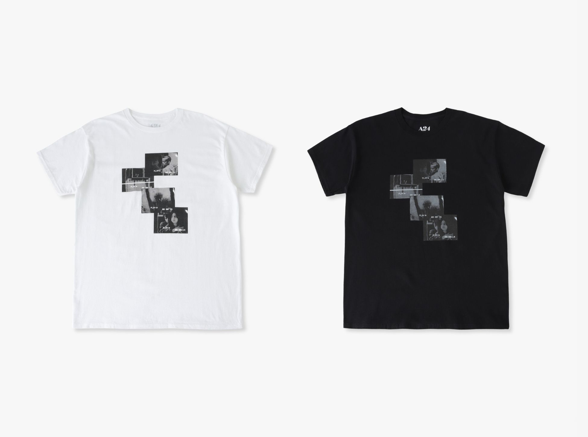 A24×UNDER R　T-Shirt black & white