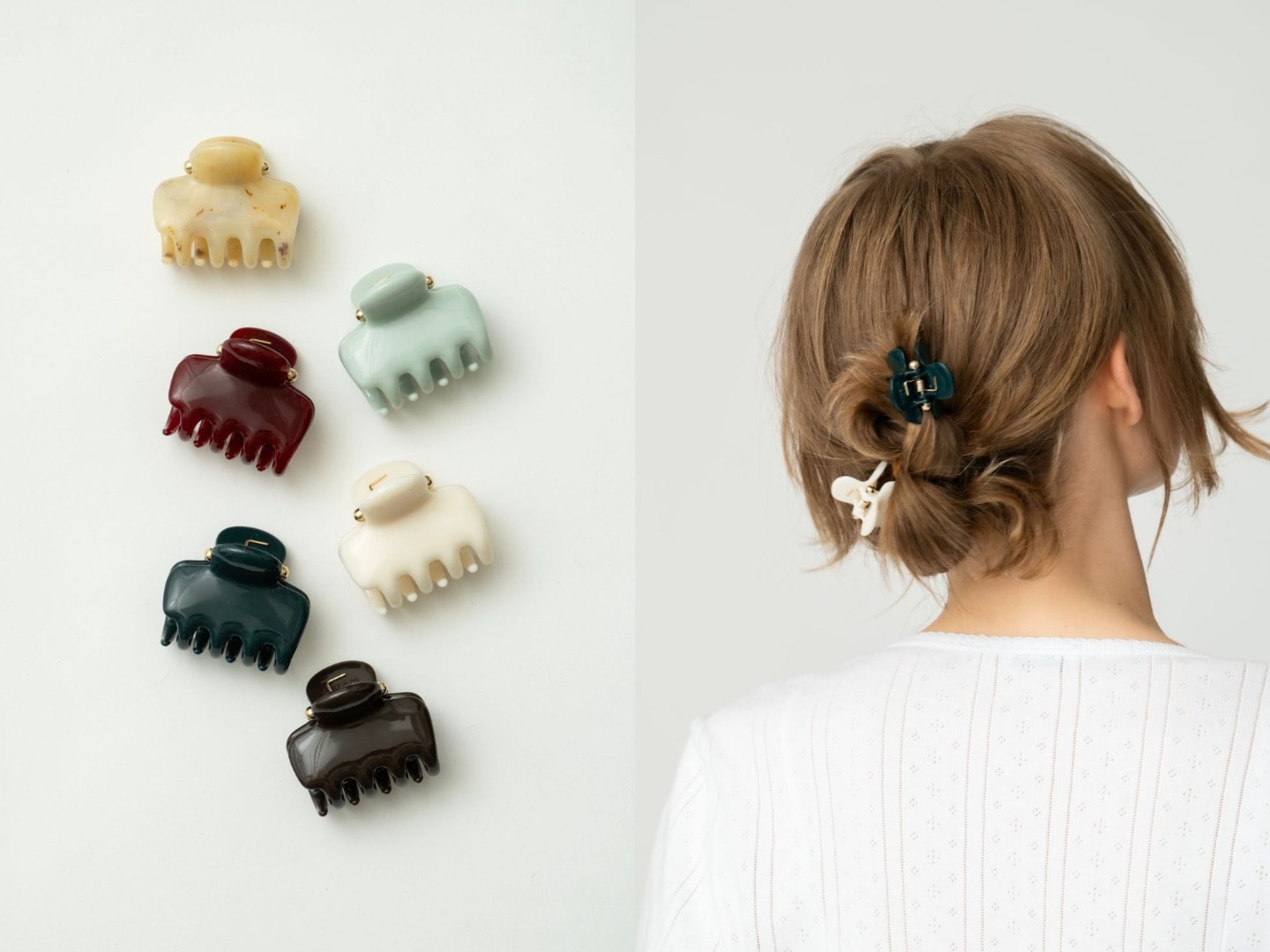 UNDO HAIRWARE ヘアクリップ 着用イメージ 背面