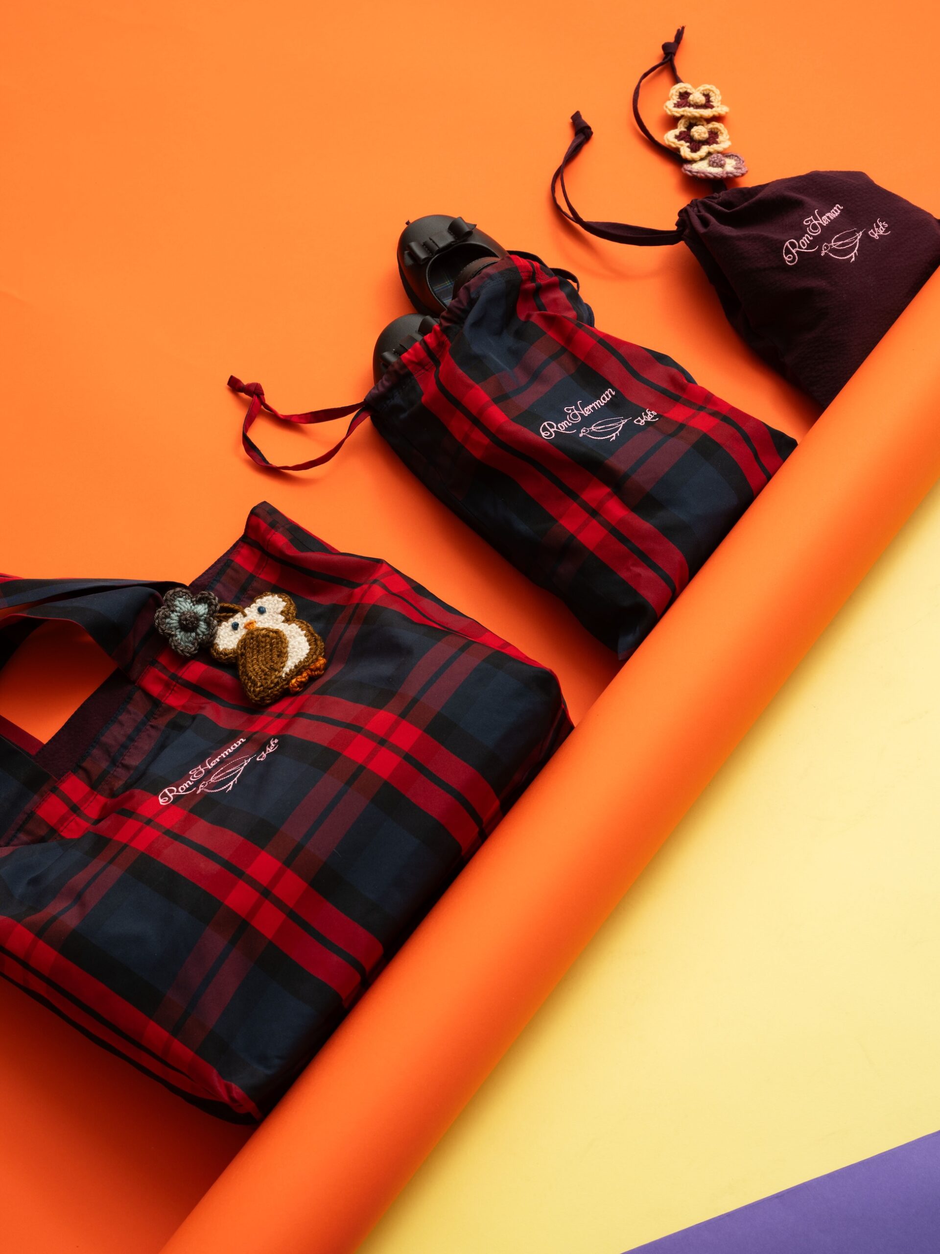 Ron Herman Check Lesson Bag Set