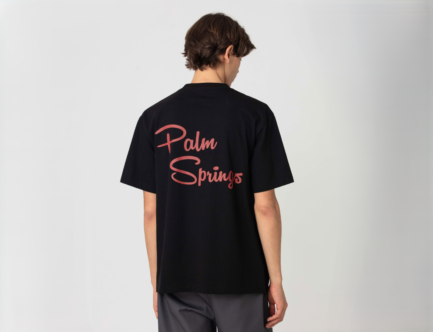 PalmSprings Hotel sign Tee Black