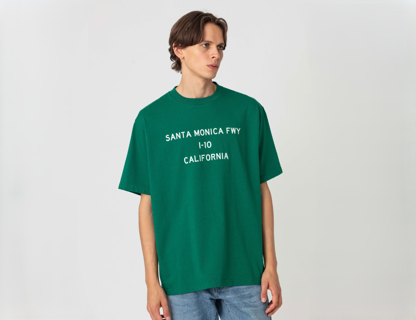 Santa Monica HWY Tee Green