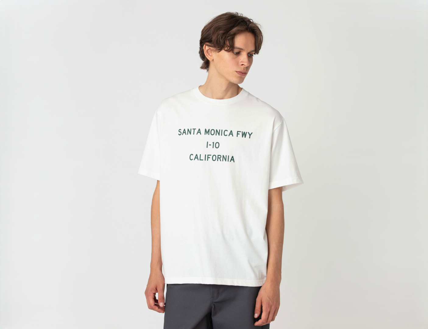 Santa Monica HWY Tee White